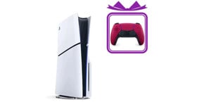Playstation 5 Slim 1TB with Ps5 Dualsense Controller Cosmic Red